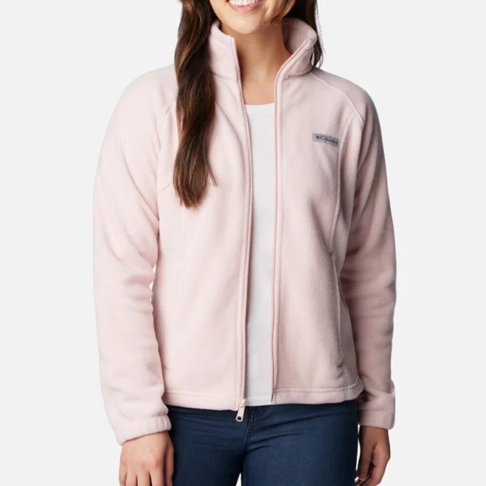 Columbia Benton Springs Full Zip Fleece - Dusty Pink - Size Large